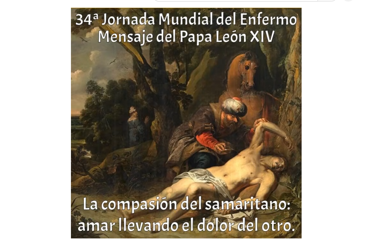 Jornada Mundial del Enfermo 2026. 
